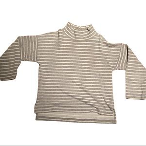Madewell cotton striped mockneck CLEARANCE